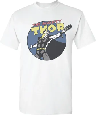 Produktbild von Marvel Thor Comic Vintage Figure T-Shirt, white L
