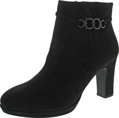 Produktbild von Tamaris Damen Stiefelette Reißverschluss metallisches Detail modern 1-25349-41, Größe:38 EU, Farbe:Schwarz