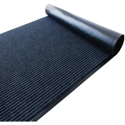 Zdjęcie produktu dla Dywanik podłogowy, mata wejściowa, 90x300 cm, szary, antypoślizgowy, z podkładem PVC