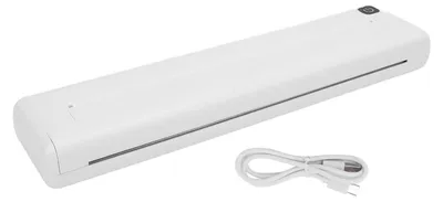 Immagine prodotto di Stampante termica wireless Bluetooth per iOS, Android, iPhone, iPad Mini, nera, bianca, senza inchiostro, portatile, per l'ufficio, la casa e la scuola