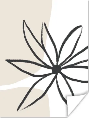 Produktbild von MuchoWow® Poster Blumen - Minimalismus - Pastell 120x160 cm - Wandbilder