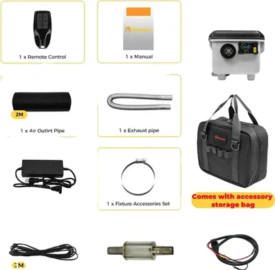 Immagine prodotto di Riscaldatore ad aria, controllo Bluetooth, riscaldamento efficiente, 8KW 12V 24V 220V