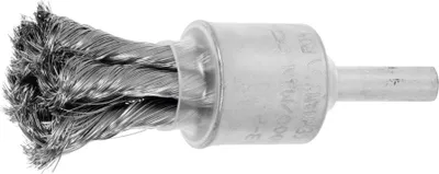 Image de Lessmann Brosse à poils tressés Fil INOX, ⌀ de la brosse x épaisseur des poils : 19 x 0,15 mm