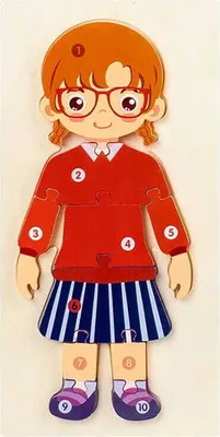 Image de Puzzle en bois - Métiers - Enseignants