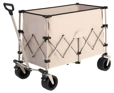Produktbild von Strandwagen – Bollerwagen – Bollerwagen – Transportwagen – Gartenwagen – Klappbar – Tragfähigkeit: 99,7 kg