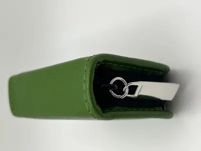 Produktbild von Hausapotheke 10 Globuli Gläser Leder (ohne Gläser) | Mini | OMEO® grün