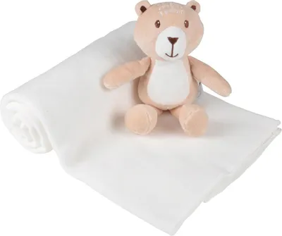 Immagine prodotto di Coperta per neonati con peluche ESSENTIEL, cotone, bianco