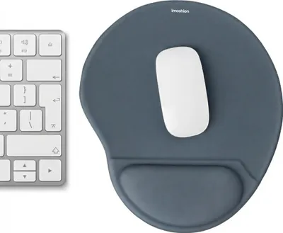 Produktbild von imoshion Ergonomisches Mauspad - Mauspad mit Handgelenkstütze - 30 x 25 cm - Sealblau