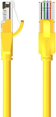 Obrázek produktu pro Vention síťový kabel UTP CAT6 RJ45 Ethernet 1000Mbps ve žluté barvě RJ45 na RJ45 1m