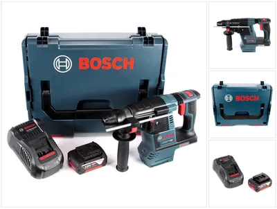 Produktbild von Bosch GBH 18V-26 Akku Bohrhammer 18V 2,6J brushless SDS-Plus + 1x Akku 5,0Ah + Ladegerät + L-Boxx