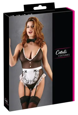 Produktbild von Cottelli Collection Costumes Servierbody, M, schwarz, 1 Stück