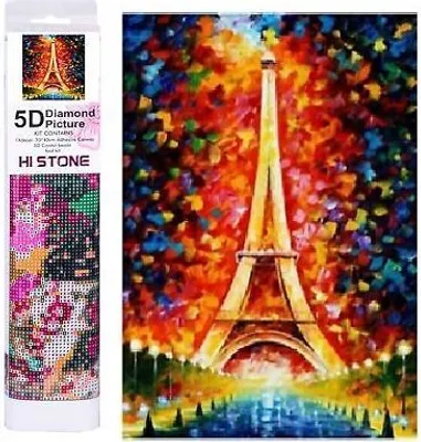 Obrázek produktu pro Diamantová mozaika Eiffelova věž 40x30cm 1007015