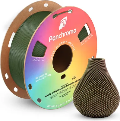 Image de Panchroma™ PLA Dual Matte, Couleur:Camouflage (Dark Green-Brown), Taille du filament:1.75mm, Poids:1 kg