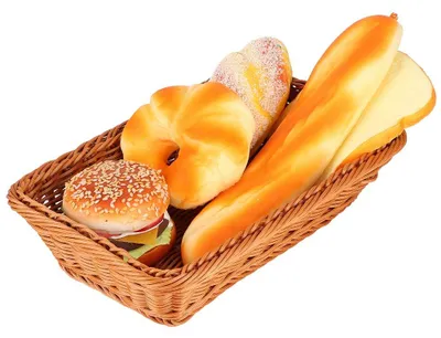 Stapelbarer Aufbewahrungskorb, 30x20x7 cm, rechteckig, für Brot und Obst