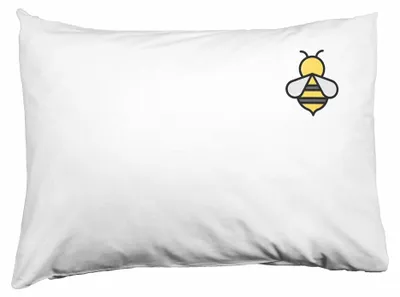 Kissenhülle 50 x 35 cm Weiß Polyester mit Reißverschluss