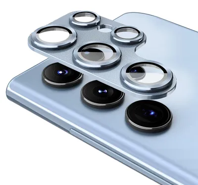 Immagine prodotto di Per Samsung Galaxy S23 Ultra fotocamera posteriore in lega di alluminio H9 copertura di vetro temperato H-Blue