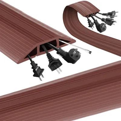 Kabelbrücke 2 m, Bodenschutz, braun