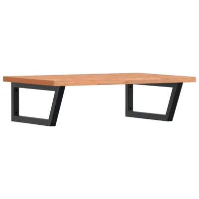 Produktbild von vidaXL Waschbeckenregal Wandmontage Stahl und Massivholz Buche