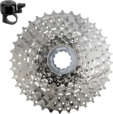 Produktbild von Shimano Alivio Kassetten CS-HG400 9-Fach 11-36 Zähne inkl. Fahrradklingel
