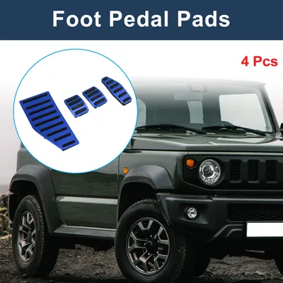 Produktbild von 4 Stück Manuelle Fu?pedalauflagen Fu?gaspedalabdeckungen Für Suzuki Jimny JB70W 2018-2022 Aluminiumlegierung Blau