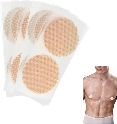 Produktbild von Herren Nippel Cover, Herren Nippelabdeckung, Brustwarzen Abdeckungen für Läufer, 60 Paare Männer Nippelpads, Geeignet für Marathonläufer, Läufer, Fotografieren im Urlaub, Teilnahme an Dinnerpartys