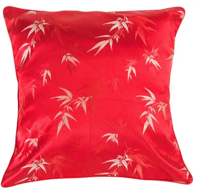 Immagine prodotto di Fine Asianliving Cuscino cinese Bambù Rosso 45x45cm Cotone Giapponese Stile Orientale Asiatico