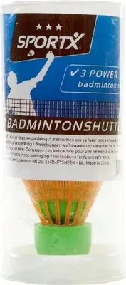 Obrázok produktu pre Badmintonové loptičky SportX Power, 3 ks