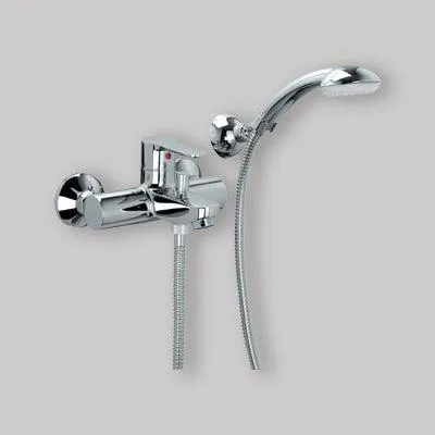 Immagine prodotto di Miscelatore Vasca Con Set Doccia Blu Cromo