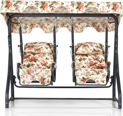 Produktbild von Skye Decor, Assento- Daisy Güllü 2 Kişilik SalıncakCLR, Bunt, Schaukelstühle, 70x50x200 cm, Rahmen: 100% Metall