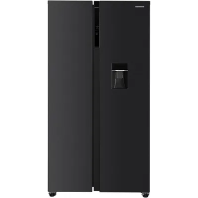 Produktbild von Heinner HSBS-HM592NFDXWDE++, Freistehend, Amerikanische Tür, Schwarz, 2 Tür(en), Berührung, LED