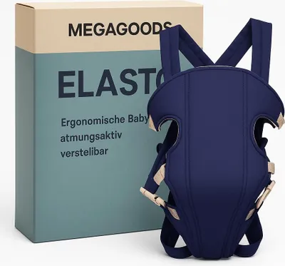 Produktbild von Ergonomische Babytrage atmungsaktiv verstellbar Fronttrage DE.
