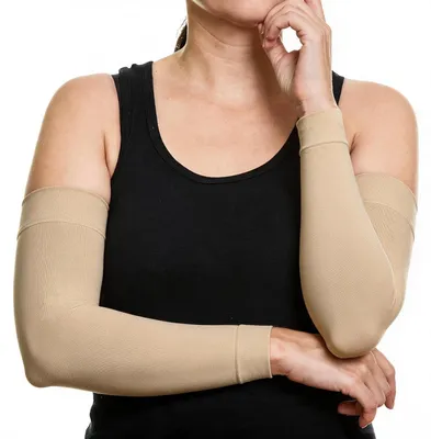 Obrázek produktu pro Kompresní punčochy pro nohy, stupeň komprese 15-20 mmHg, prodyšné, béžové, velikost X-Large (1 pár)
