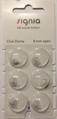 Produktbild von Sigina Click Dome 8 mm open 6er Blister