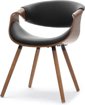Zdjęcie produktu dla Designerskie krzesło do jadalni SAROLTA - orzech / czarny 1