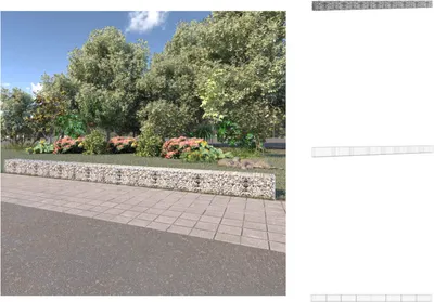 Produktbild von vidaXL Gabionenwand mit Abdeckung Verzinkter Stahl 900×50×50 cm -  Zaunfelder