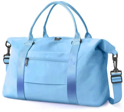 Immagine prodotto di Borsa da viaggio Minicee 37 L – Pieghevole, bagaglio a mano EasyJet 46x21x26 cm, blu