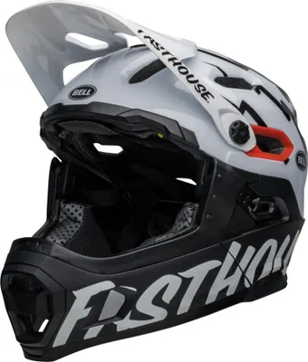 Produktbild von Bell SUPER DH Spherical Fahrradhelm matte/gloss black/white fasth. L Schwarz