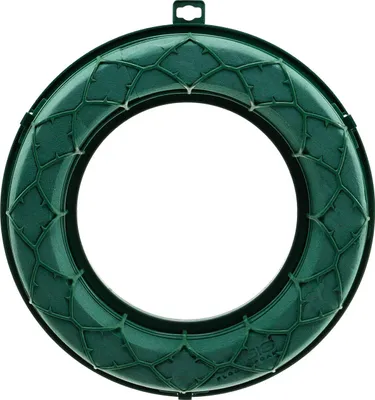 Produktbild von OASIS® IDEAL Steckschaum Ring Grün, Ø27,5cm, Deko-Kranz Unterlage, Frisch- und Trockenfloristik, 3er-Set, 3 Stück