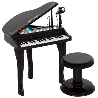 Kinderpiano, 32 Tasten, Mikrofon, Hocker, AUX, ab 3 Jahren