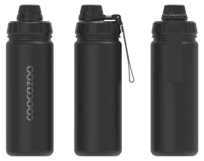 Obrázok produktu pre Cestovná fľaša coocazoo, materiál: tritan, farba: čierna