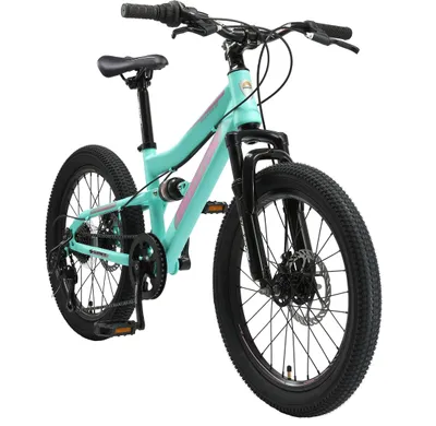 Produktbild von BIKESTAR Kinder Fully Mountainbike 20 Zoll ab 6 Jahre | 7 Gang Shimano, Scheibenbremsen | Mint