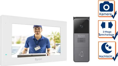 Produktbild von Byron Video-Türsprechanlage DIC-25712 7 Zoll Display, kabelgebunden