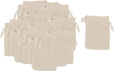 Produktbild von VBS Zugbandbeutel 9x7 cm 24 Stück Stoffbeutel Geschenkbeutel Aufbewahrungstaschen