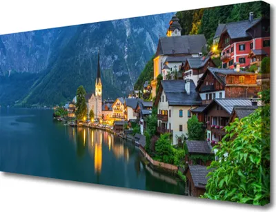 Produktbild von Tulup Leinwand-Bilder 100x50 Wandbild Canvas Kunstdruck Stadt Meer Landschaft