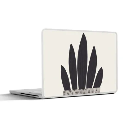 Produktbild von MuchoWow® Laptop Aufkleber Sticker Cover Pflanzen - Vase - Pastell - Blumen 32.5x23.5 cm - Sticker für Laptop - Selbstklebend