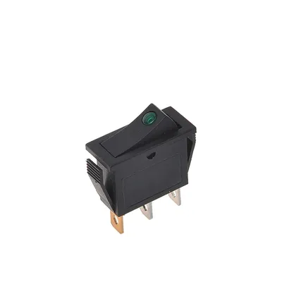 Imagen del producto de Interruptor basculante LED, verde, 12V / 24V, máximo 10A