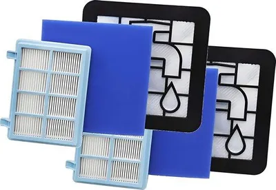 Productafbeelding van Europefans 2x Allergy Filter set Philips PowerPro Compact Marathon FC8010/01