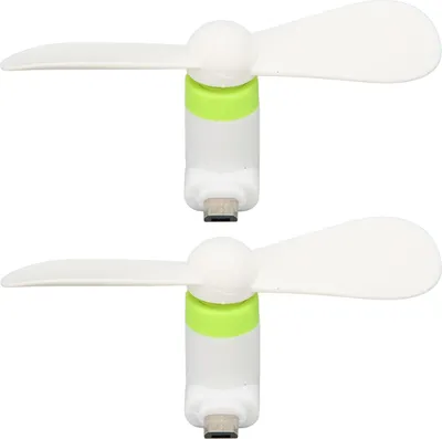 Obrázek produktu pro CFTGIW Ventilátor pro 2 PC pro mobilní telefony Ventilátor pro chytré telefony 2 v 1 Kompatibilní s rozhraním micro USB typu C Bílý Werful Mobile Je ventilátor pro mobilní telefony Ventilátor pro mini telefony Ventilátor pro chytré telefony 2 v 1 telefonu