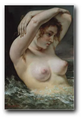 Immagine prodotto di Stampa artistica "La donna nelle onde" di Gustave Courbet – 60 x 90 cm – non incorniciata