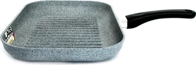 Produktbild von Grillpfanne PROTITAN Linie Granit, grau, nicht induktionsgeeignet, 25 x 35 x 4 cm